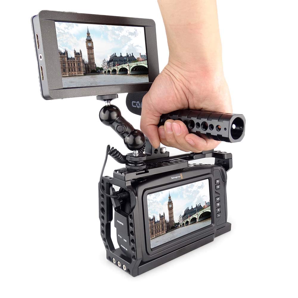 Amazon.co.jp: MAGICRIG BMPCC 4K /BMPCC 6Kケージ トップハンドル付き