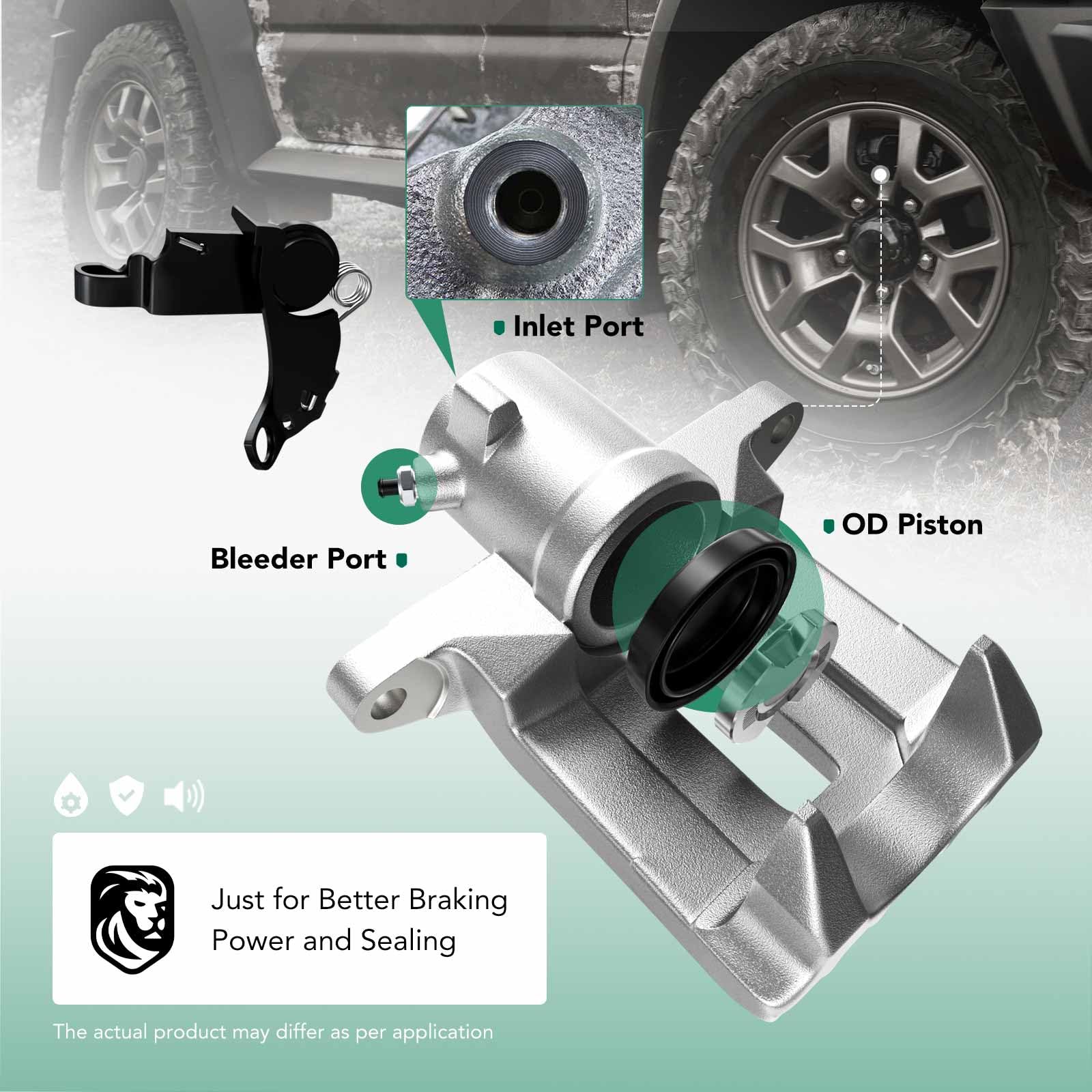 Amazon | リア助手席側ブレーキキャリパーアセンブリ ミニクーパーR50