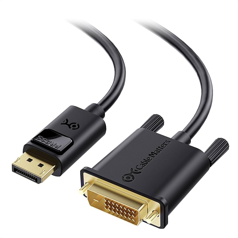 Amazon | Cable Matters DisplayPort DVI 変換ケーブル - 2m、[1080P