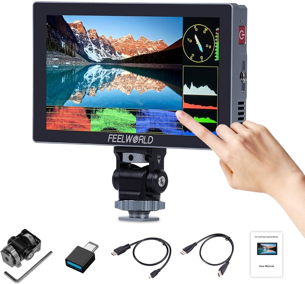 Amazon | FEELWORLD P6X 5.5インチ 1000Nit カメラフィールドモニター