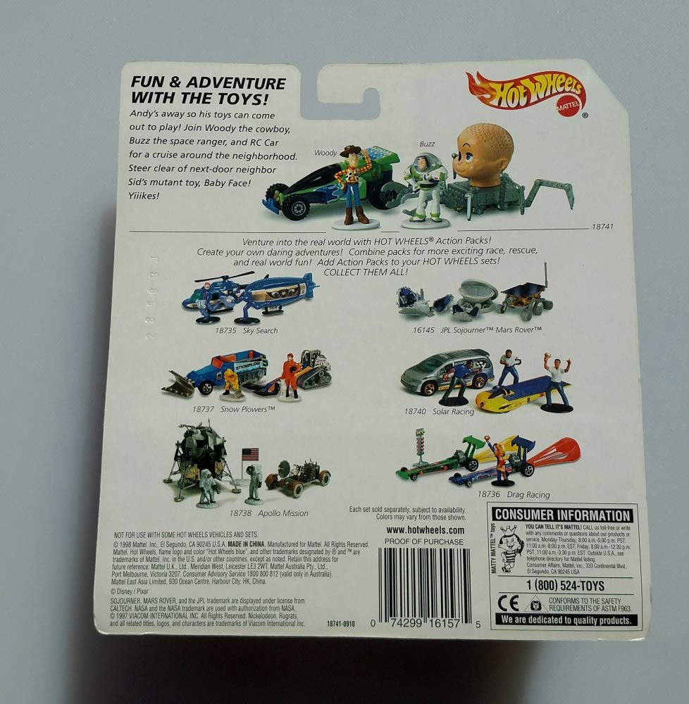 Amazon | Hot Wheels Action Pack TOY STORY with RC CAR, BABY FACE