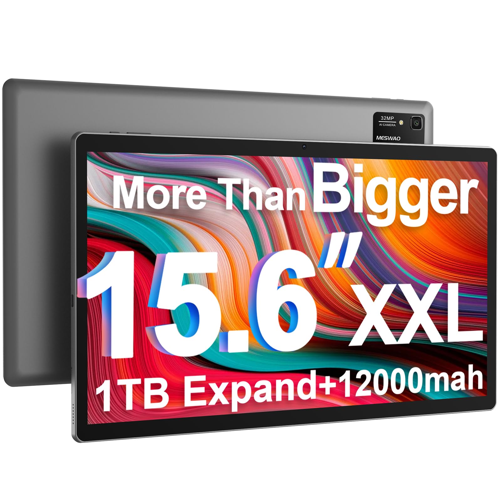 Amazon.com : MESWAO 15.6 Inch Tablet 2025 Android 14 Large Tablets
