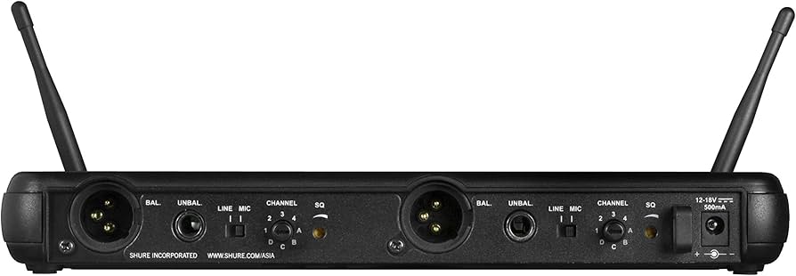 Amazon | SHURE デュアルチャネル ダイバーシティ 受信機 SVX88J-JB1