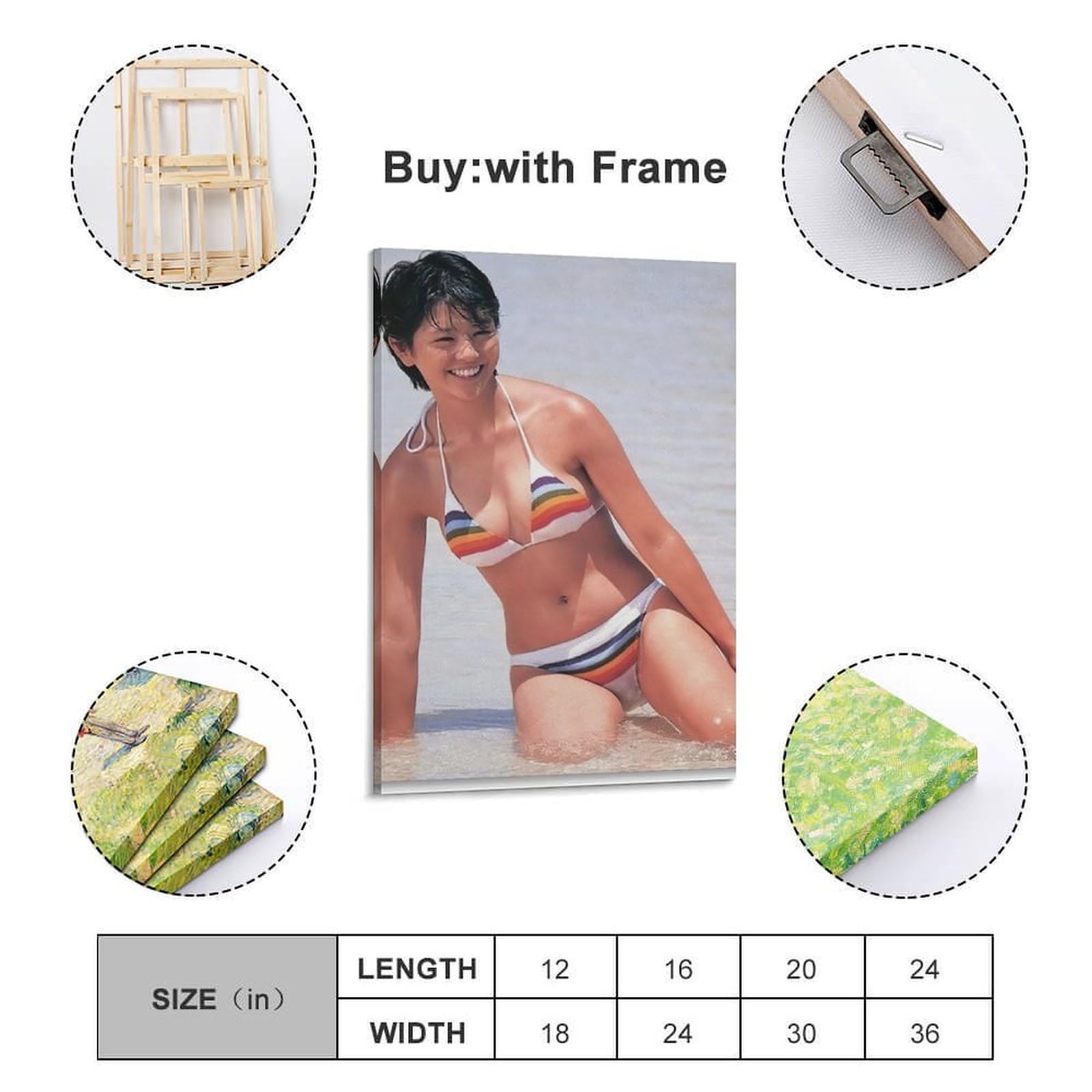 Amazon.co.jp: 小泉今日子 写真 ビキニ 水着 壁掛け写真 写真ポスター1