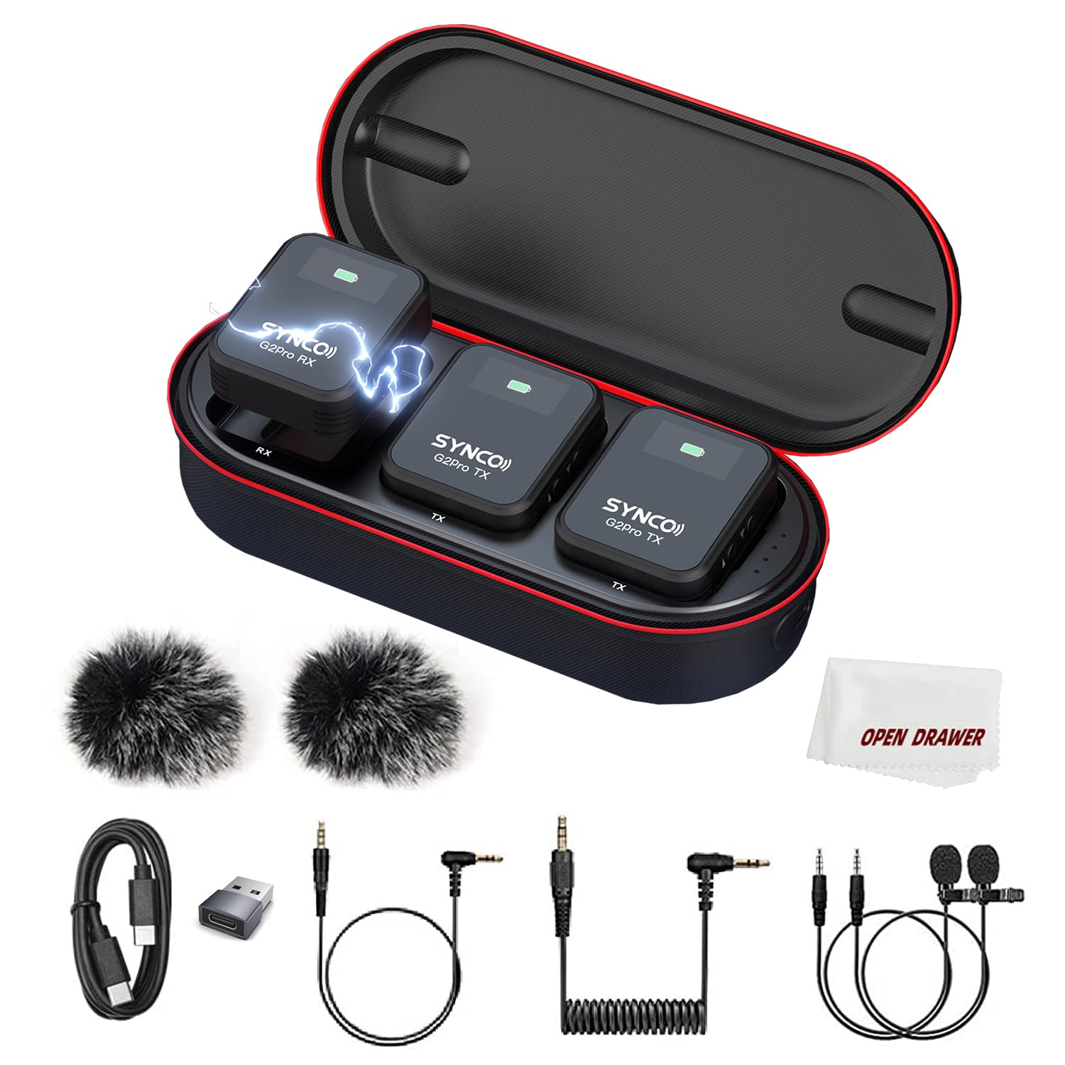 Amazon.com: SYNCO G2A2 Pro Microphone, Wireless Lavalier