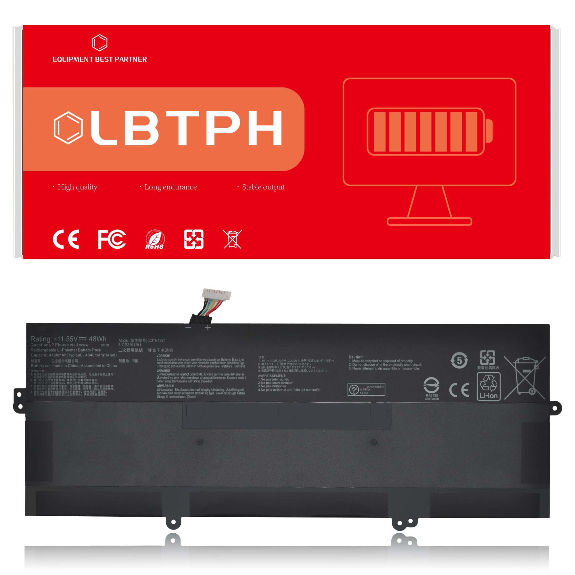 Amazon.com: LBTECH C31N1824 Battery Replacement for Asus