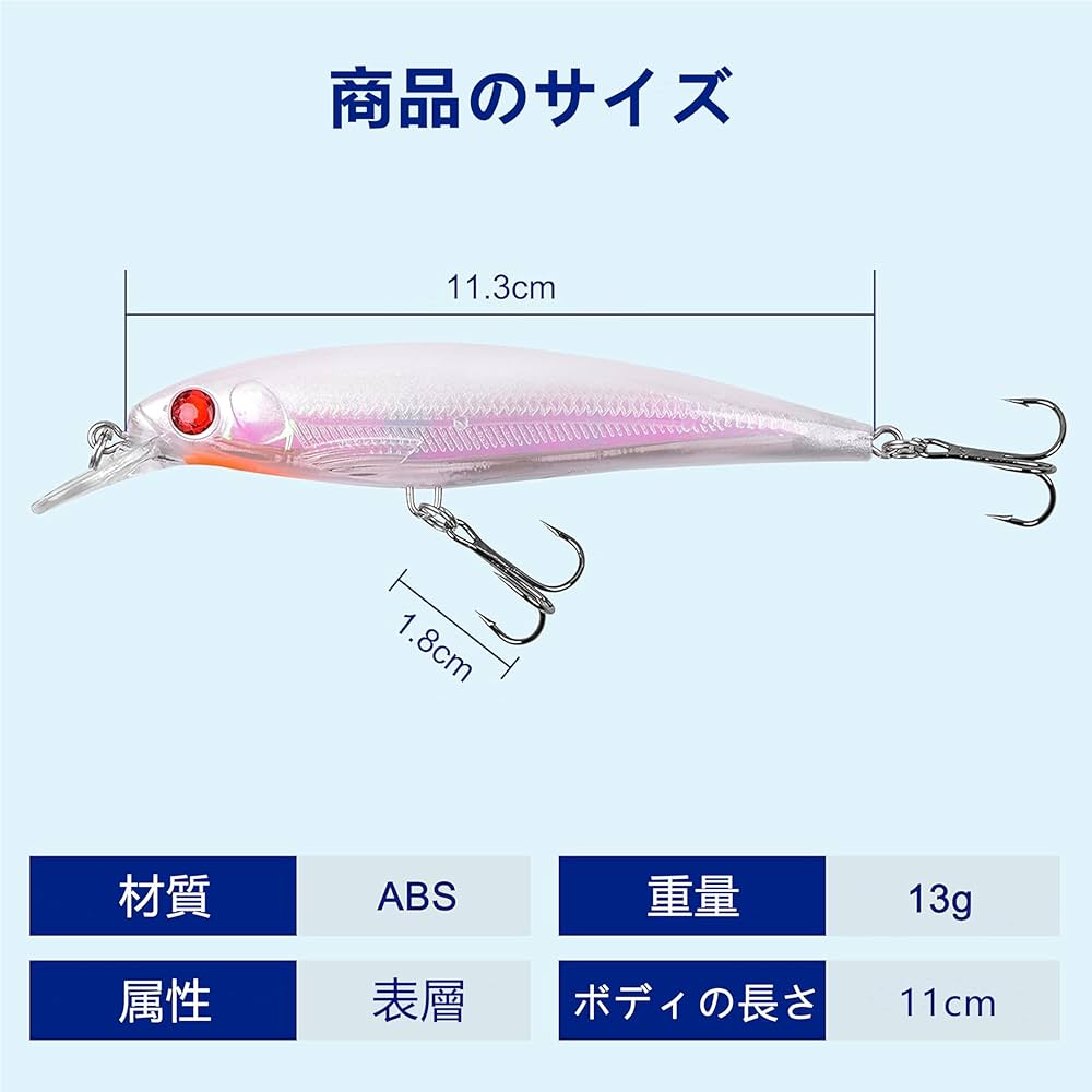 Amazon.co.jp: フローティングミノー ミノールアーセット バス