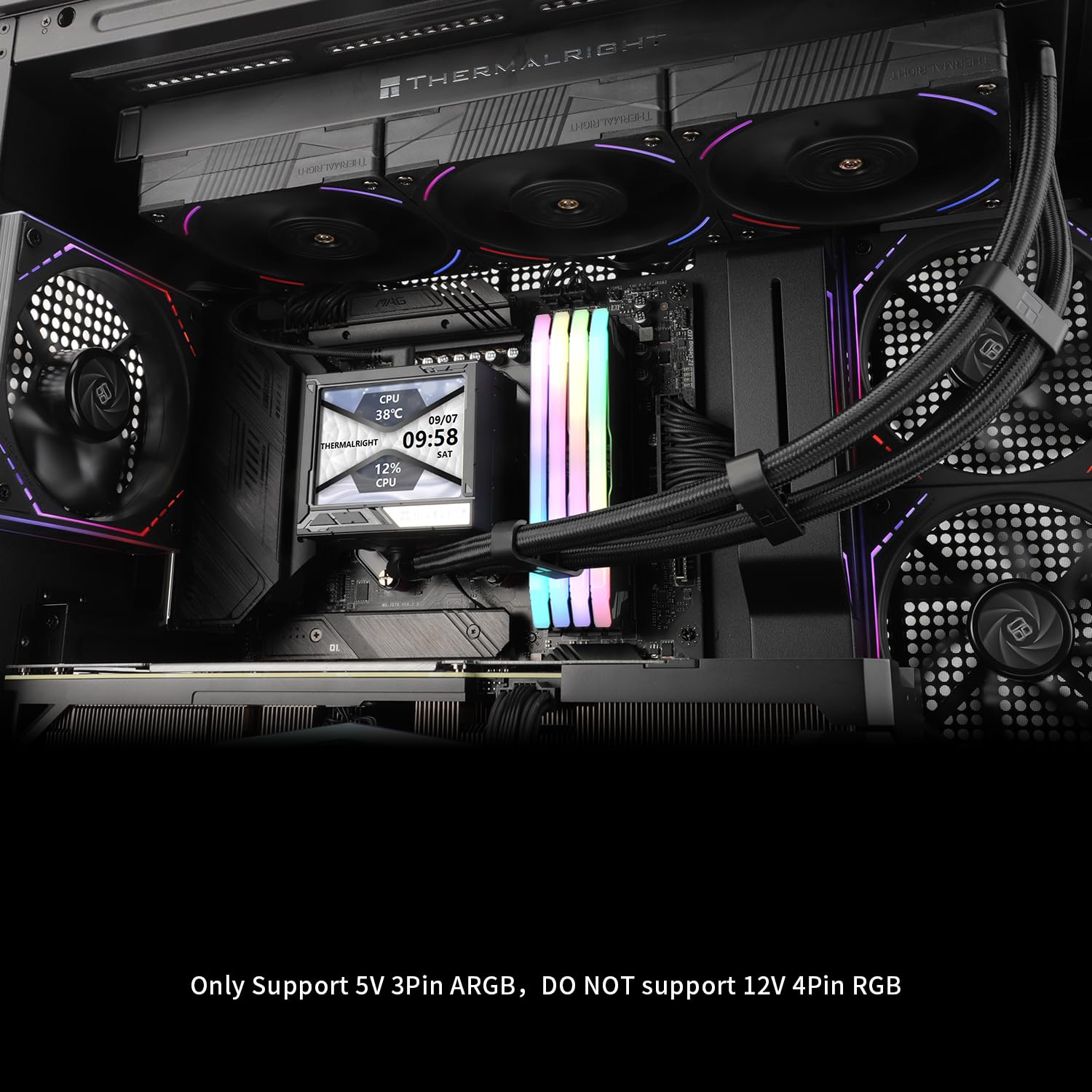 Amazon.co.jp: Thermalright Mjolnir Vision 360 ARGB ブラック CPU