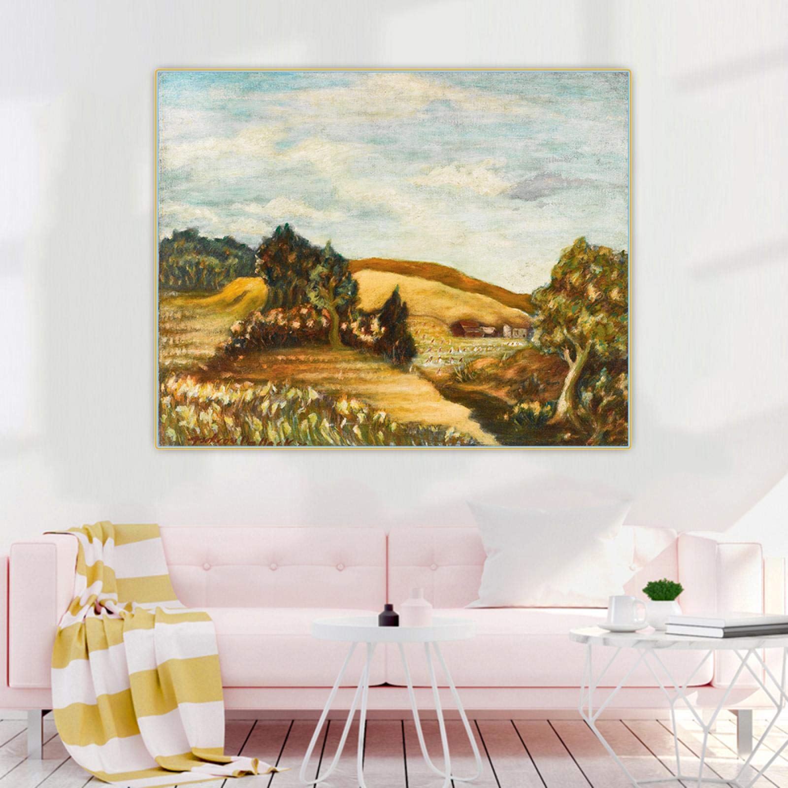 Amazon｜ジャクソン・ポロック《右に木がある風景》抽象キャンバス