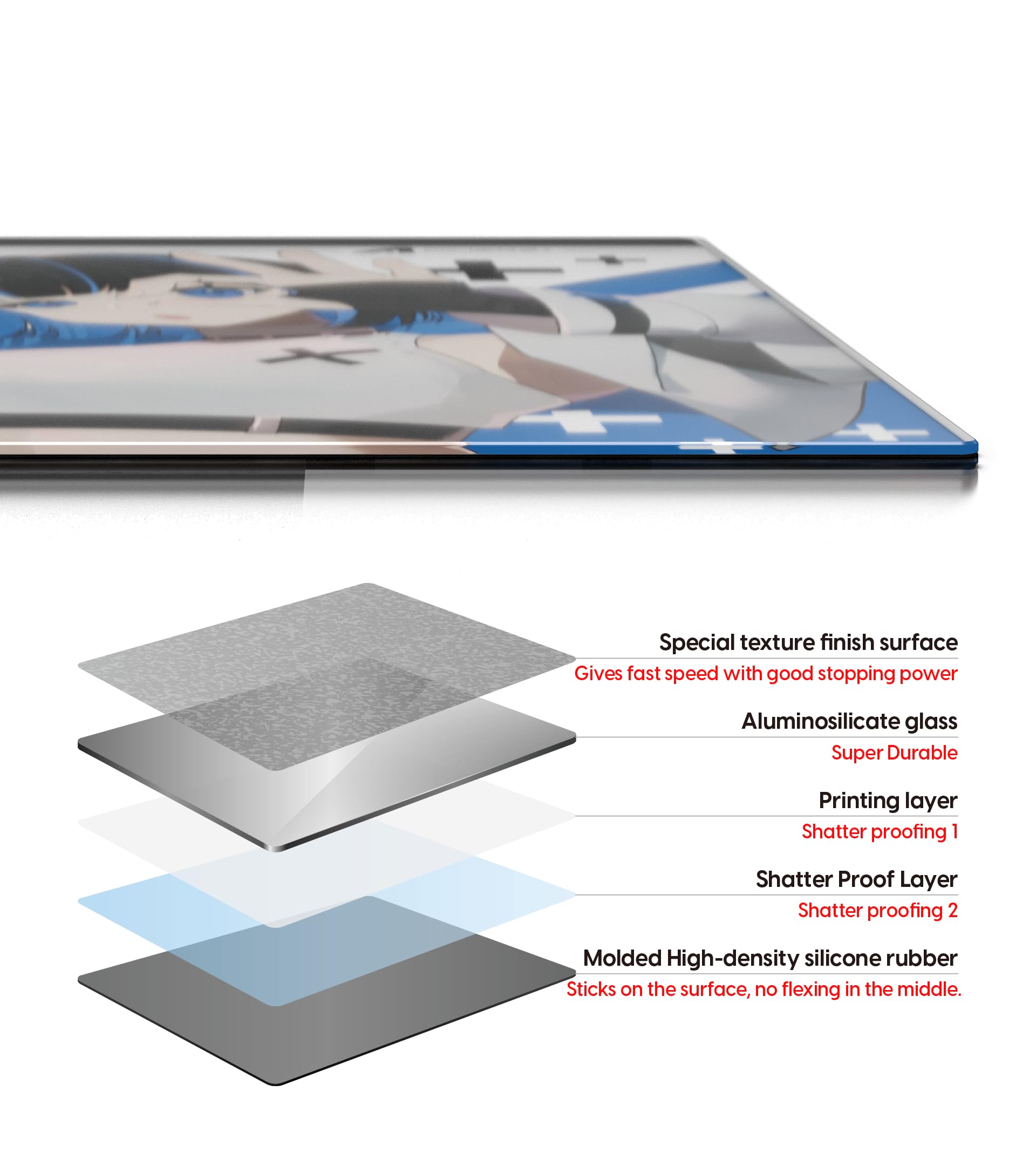 Amazon.co.jp: Aimerz Edition Superglide Glass Mousepad pul sar