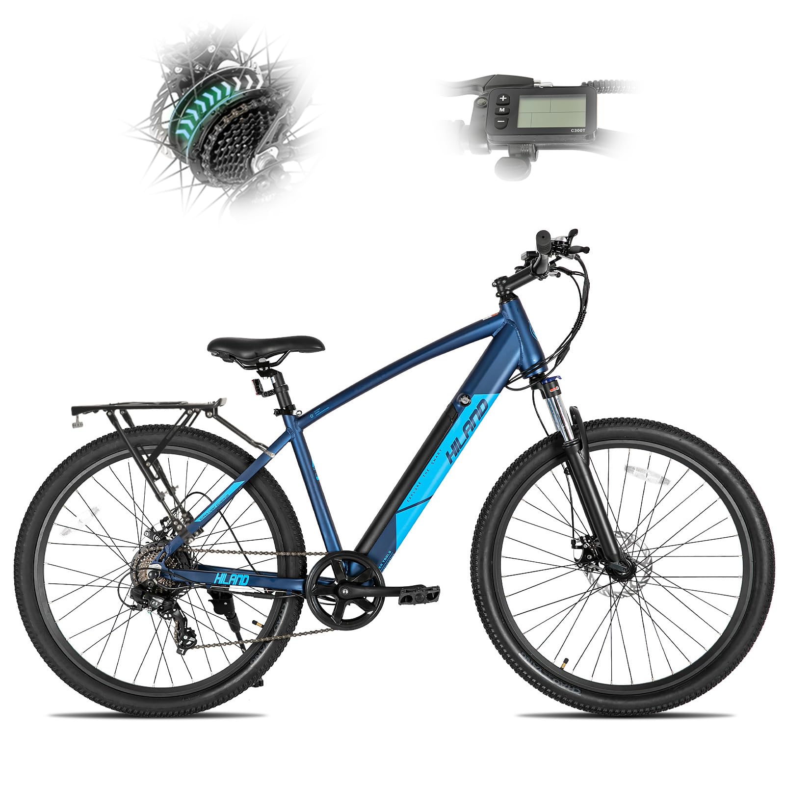 Amazon | HILAND 27.5インチ マウンテンバイク 走行距離60km シマノ7段