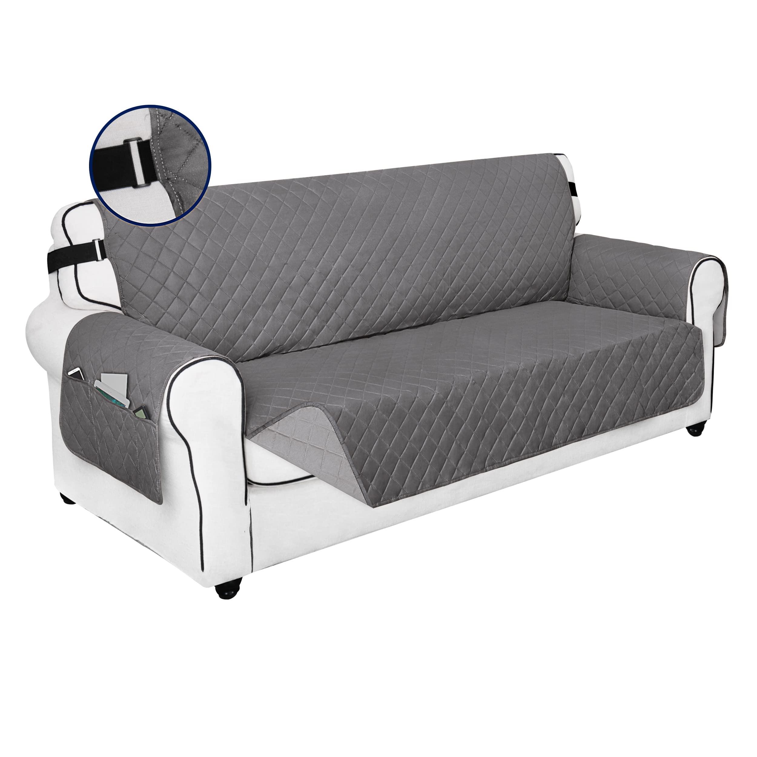 Amazon.com: PureFit Reversible Sofa Couch Cover Water Resistant