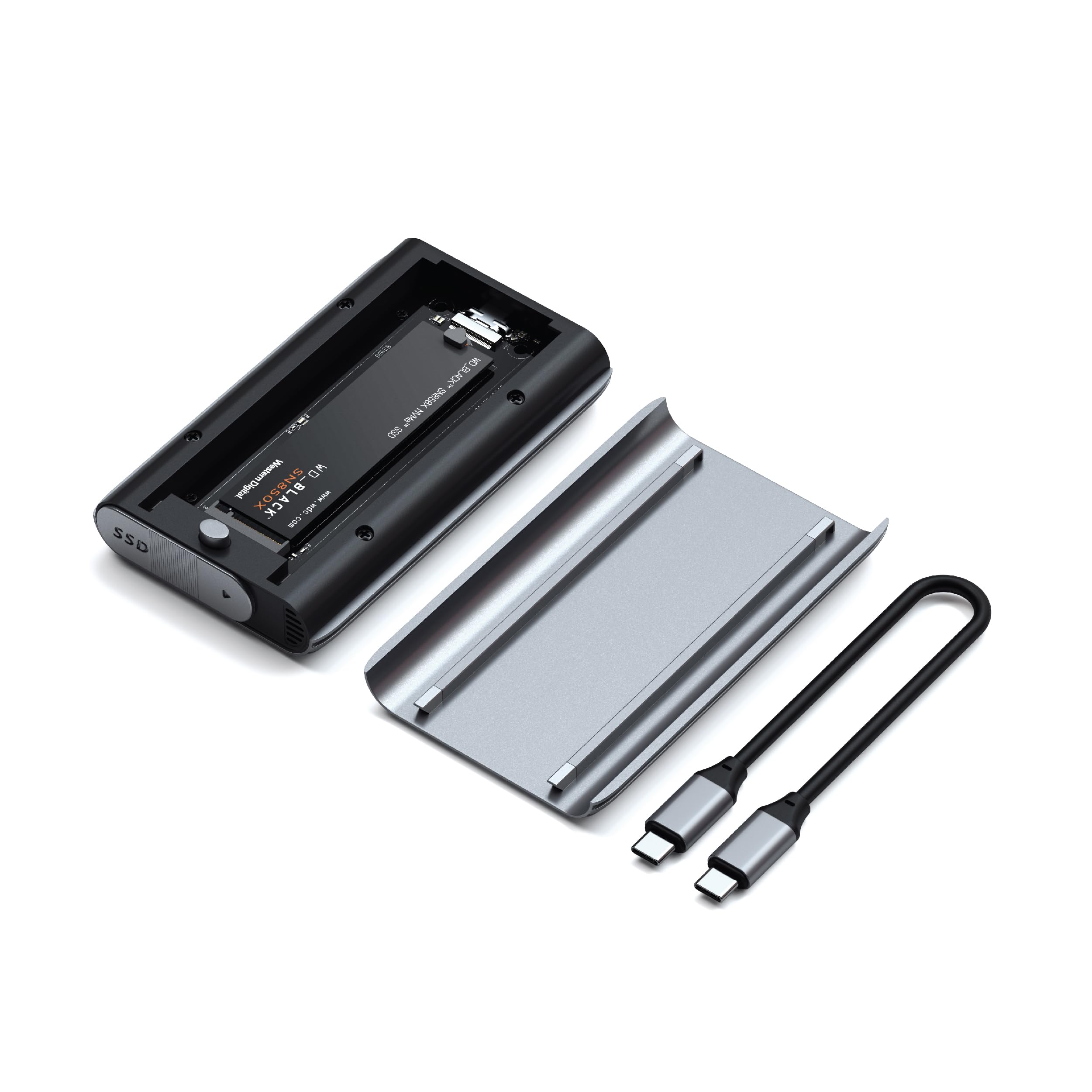 Amazon.com: Satechi M.2 Enclosure, USB4 NVMe SSD Pro Enclosure