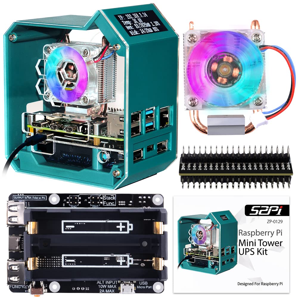 Amazon.com: GeeekPi Case for Raspberry Pi 4, Pi 4 Mini Tower Case
