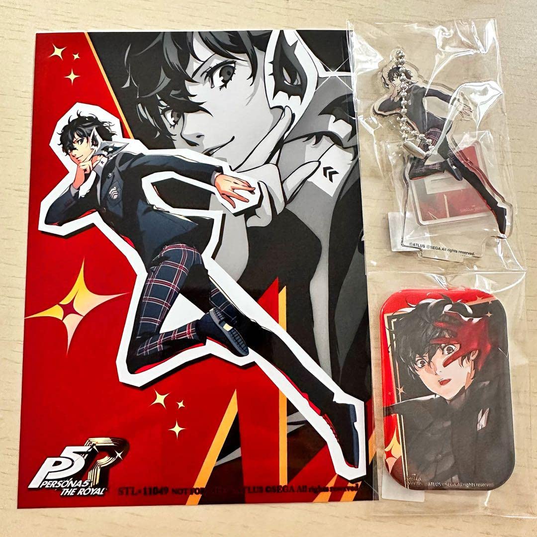 ペルソナ5 雨宮蓮 主人公 缶バッジ アクリルキーホルダー 他まとめ
