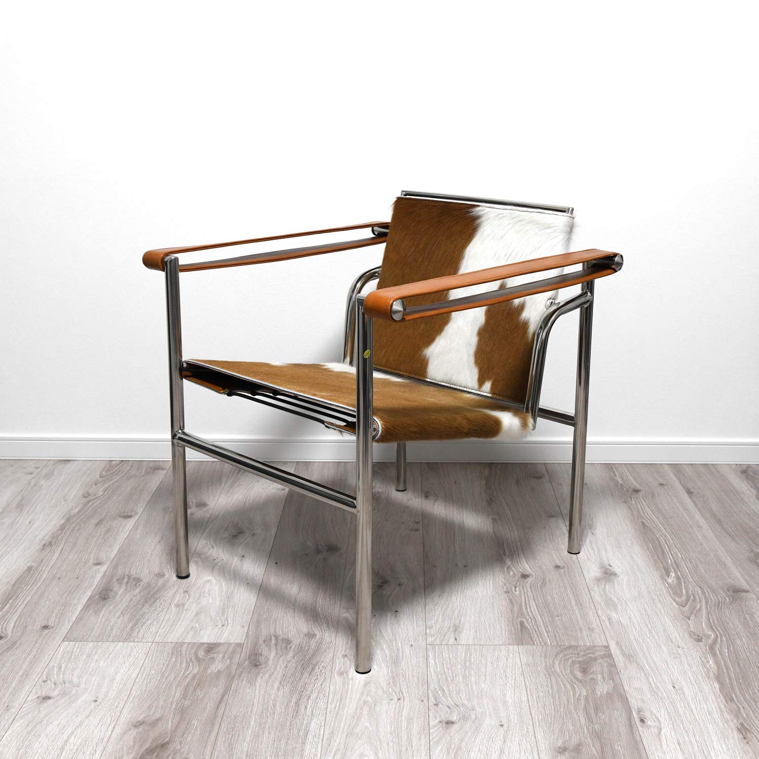 Amazon｜LC1スリングチェア ポニースキン仕様 色ブラウン×ホワイト ル