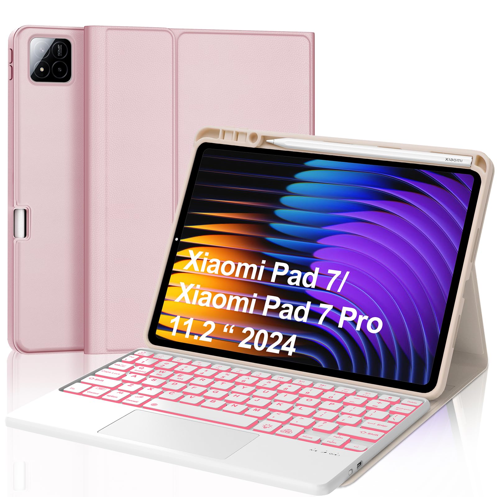 Amazon.com: Keyboard Case for Xiaomi Pad 7/ Pad 7 Pro 11.2 Inch, 7