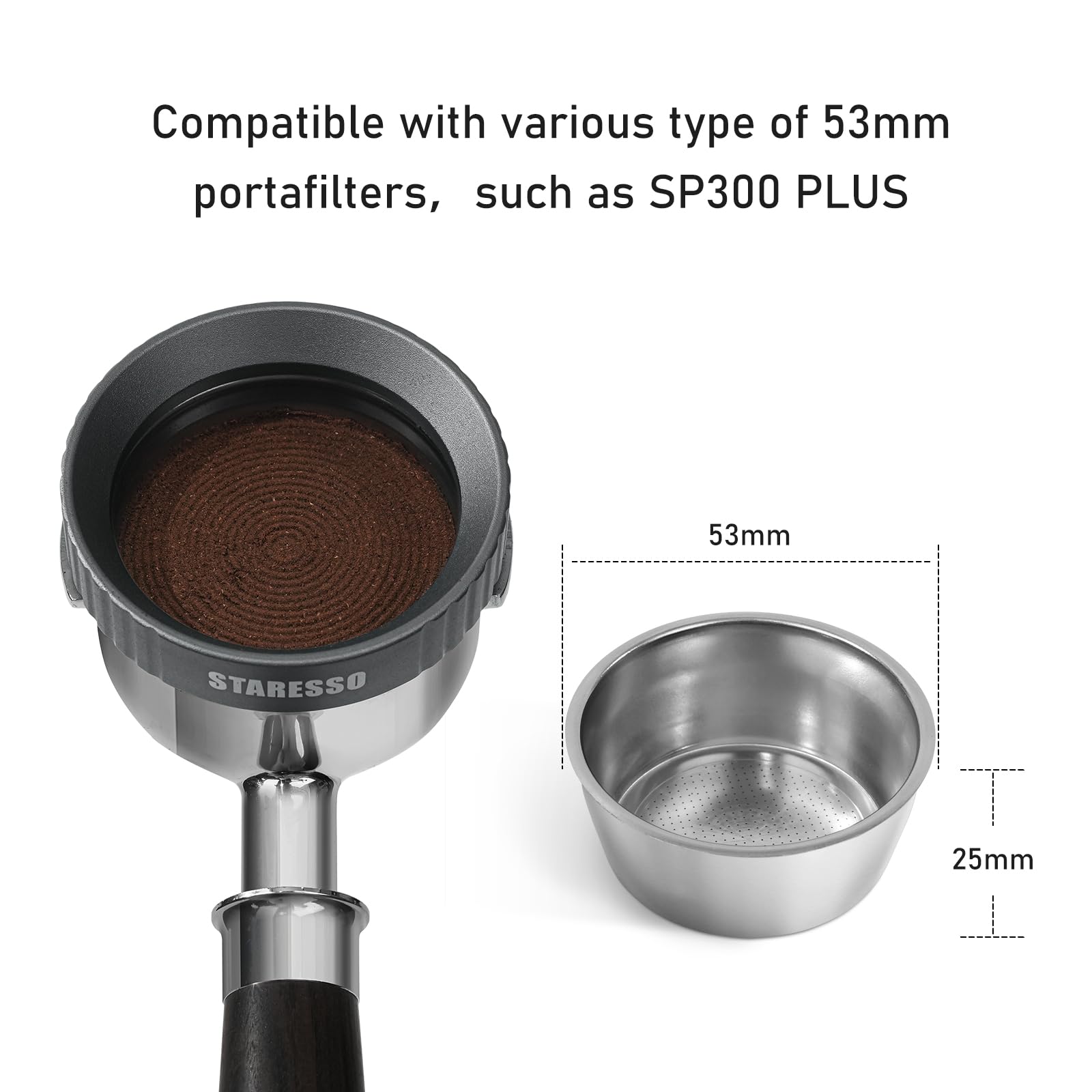 Amazon.com: STARESSO Plus Accessory Filter Basket, 53mm 304