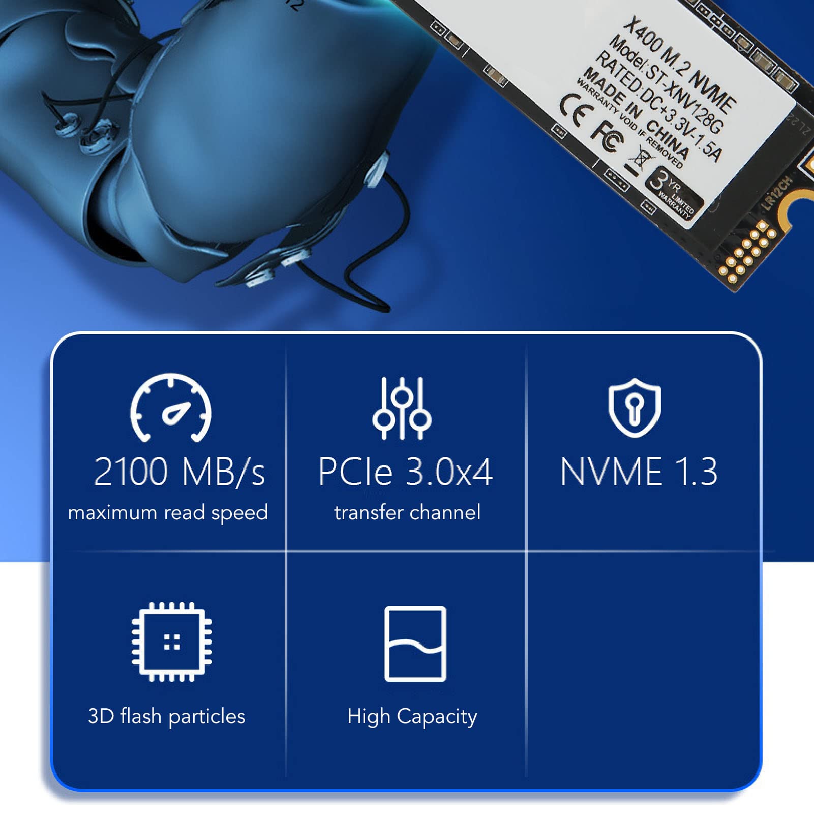 Amazon | M.2 Nvme SSD、PCIE Gen3 X4 柔軟性 PCIE 3.0 Nvme M.2 SSD