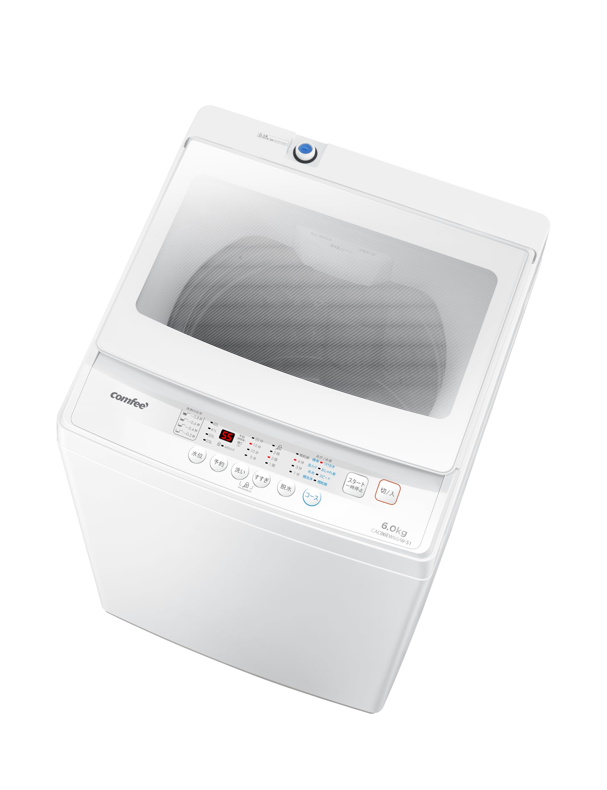 Amazon | COMFEE' 洗濯機 6kg 一人暮らし 1-3人用 全自動洗濯機