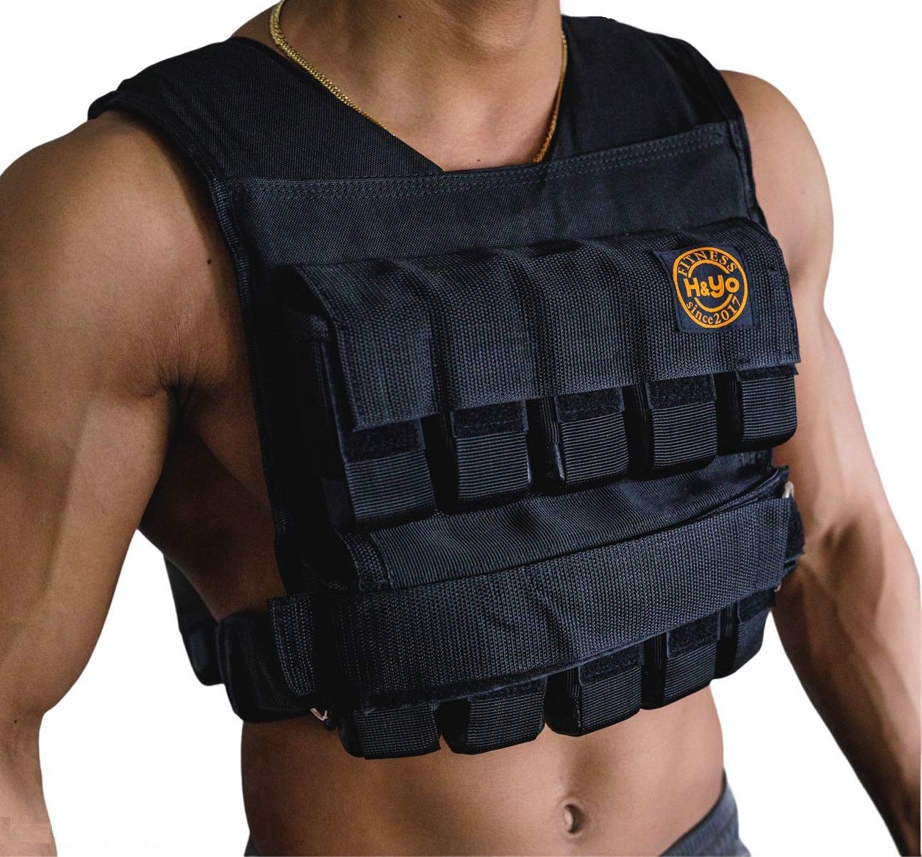 Amazon.co.jp: H&Yo ウエイトベスト 20kg 10kg 重り 筋トレ 重量調節可