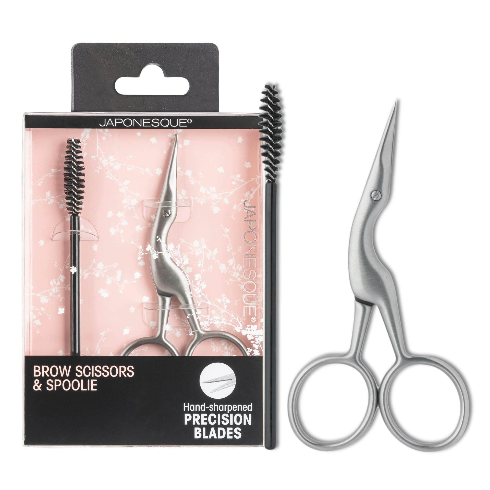 Amazon.com: JAPONESQUE Brow Scissors and Spoolie, Stainless Steel