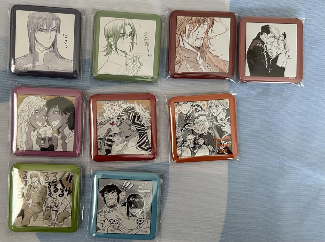 D.Gray-man ましかくカンバッジ vol.1 20個入り1BOX コンプ 再販】D