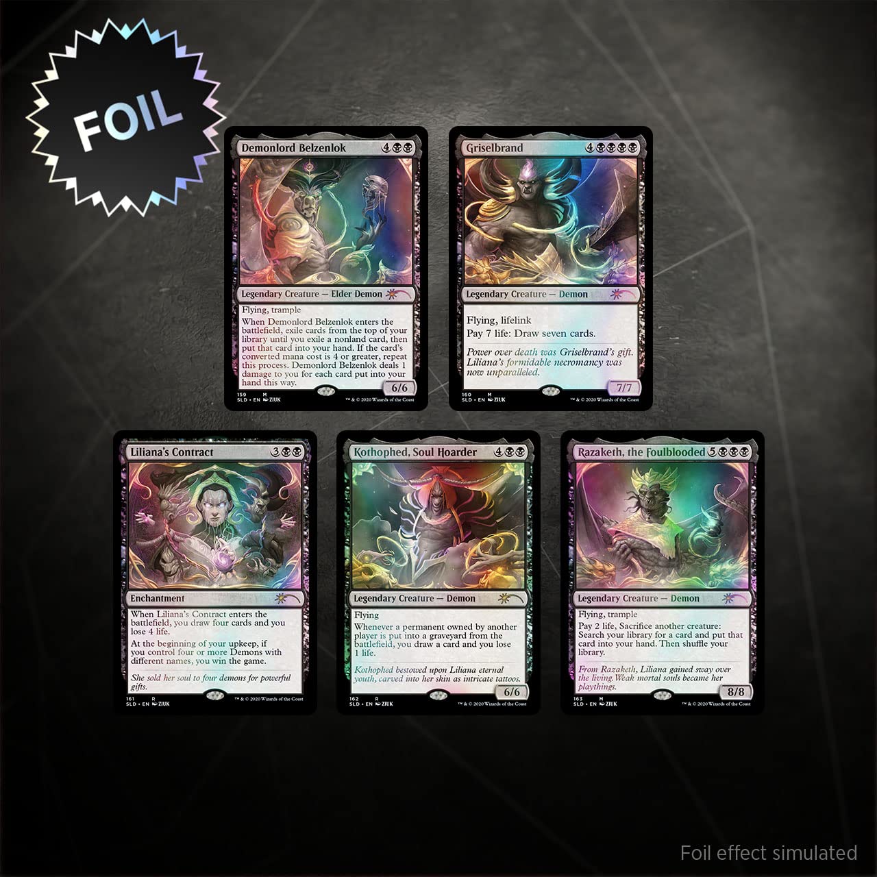 MTG Foil 基本土地5種 Secret Lair SLD MTG Foil 基本土地5種 Secret