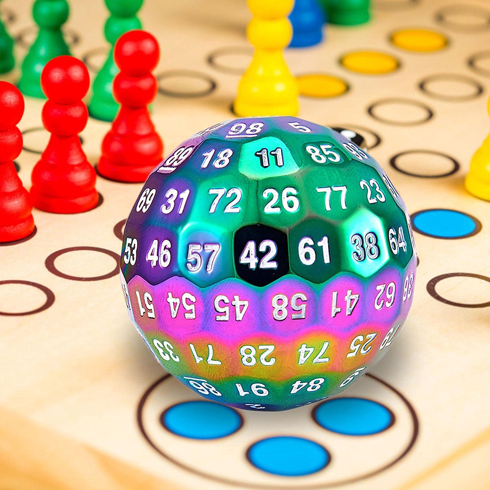 Amazon | 金属多面体ダイス100面ダイス 100面サイコロ 、亜鉛合金金属