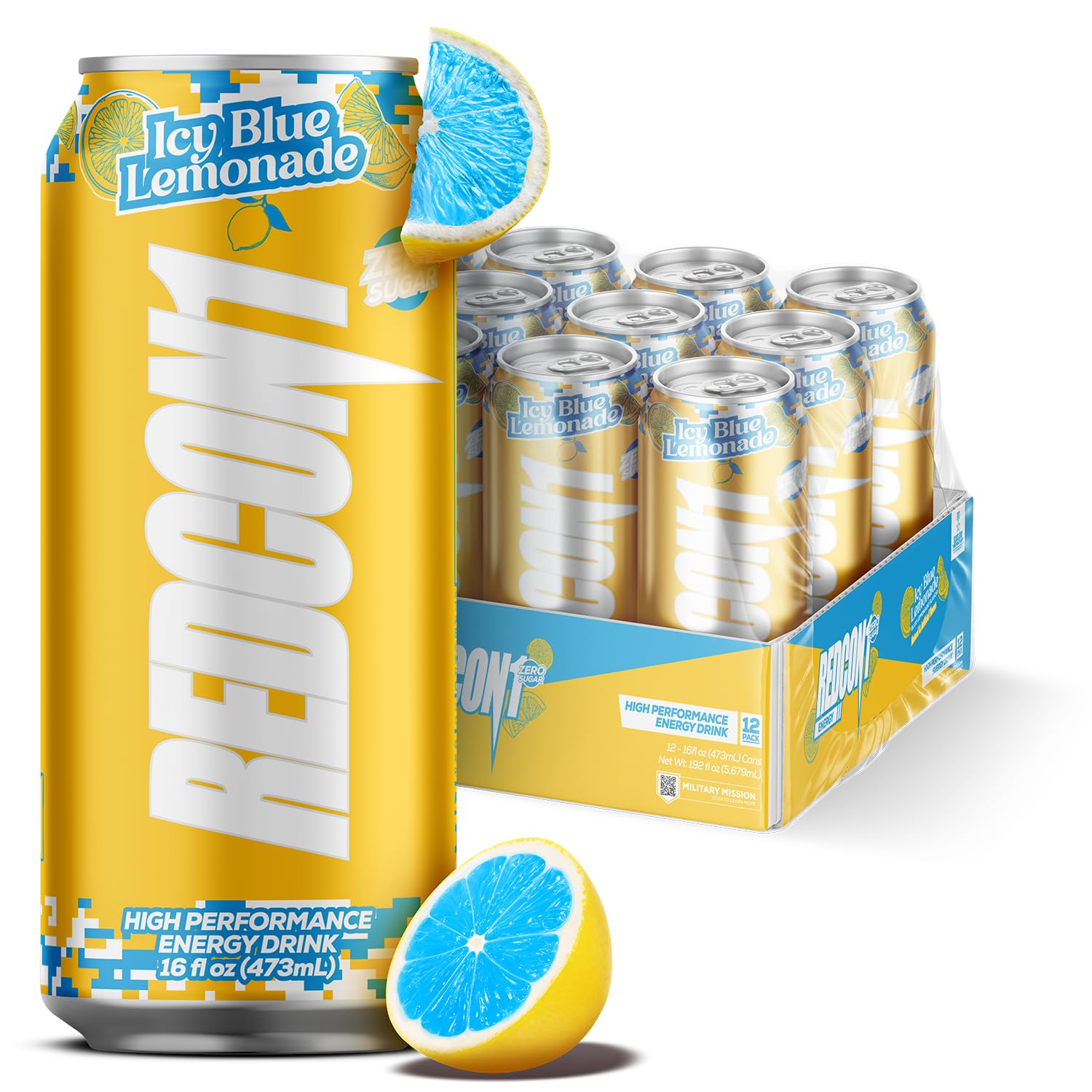 Amazon.com : REDCON1 Energy High Performance Drink, Icy Blue