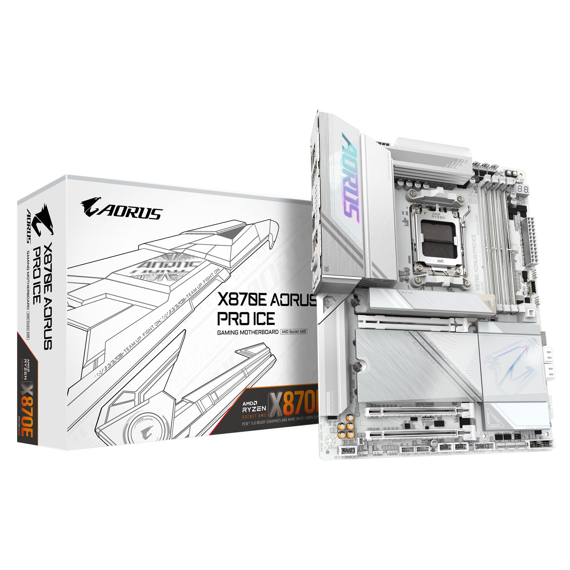 Amazon | GIGABYTE X870E AORUS PRO ICEマザーボード - AMD Ryzen 9000