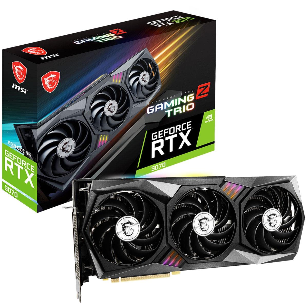 Amazon | MSI GeForce RTX 3070 GAMING Z TRIO 8G LHR グラフィックス