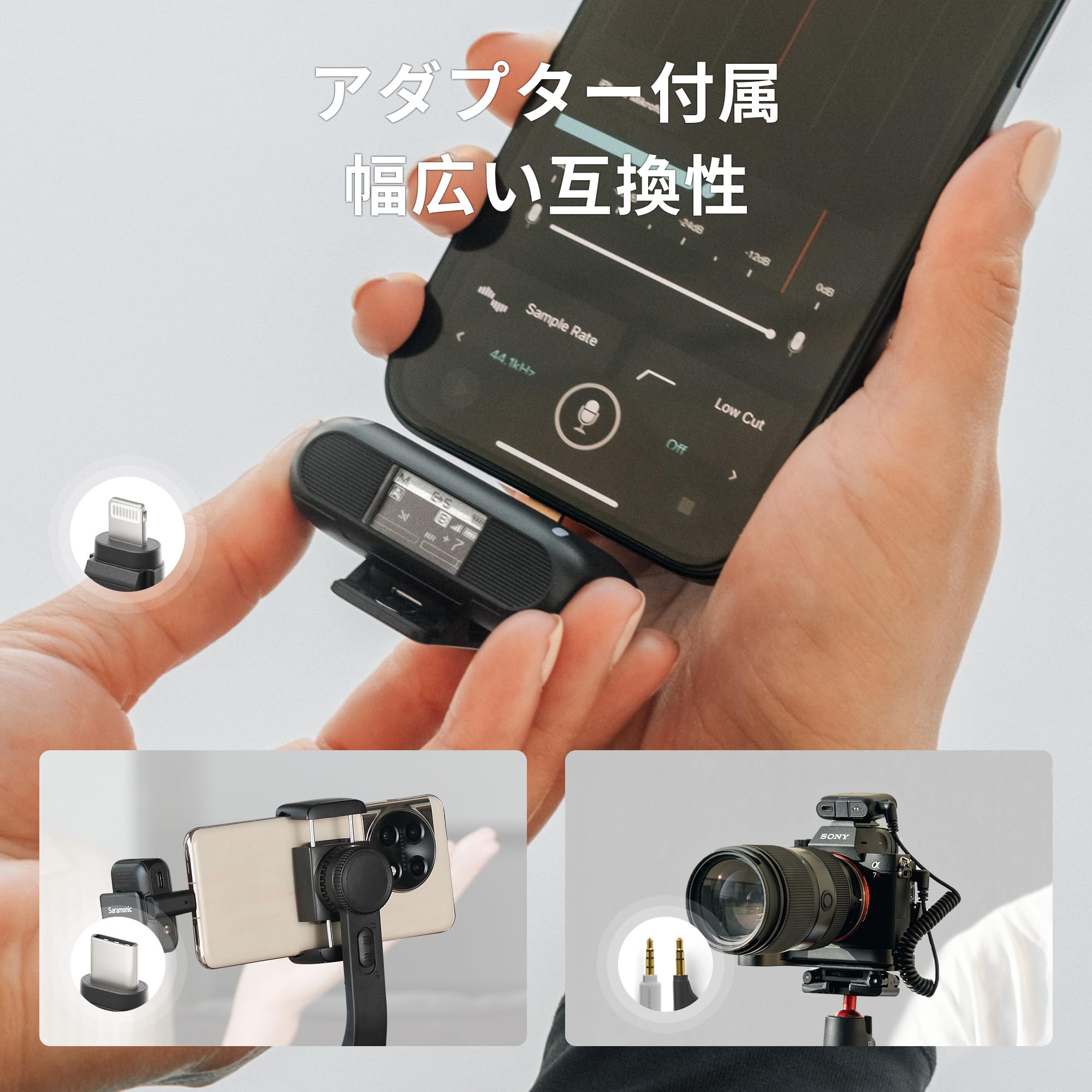Amazon.co.jp: Saramonic Blink500B2+ ワイヤレスラベリアマイク