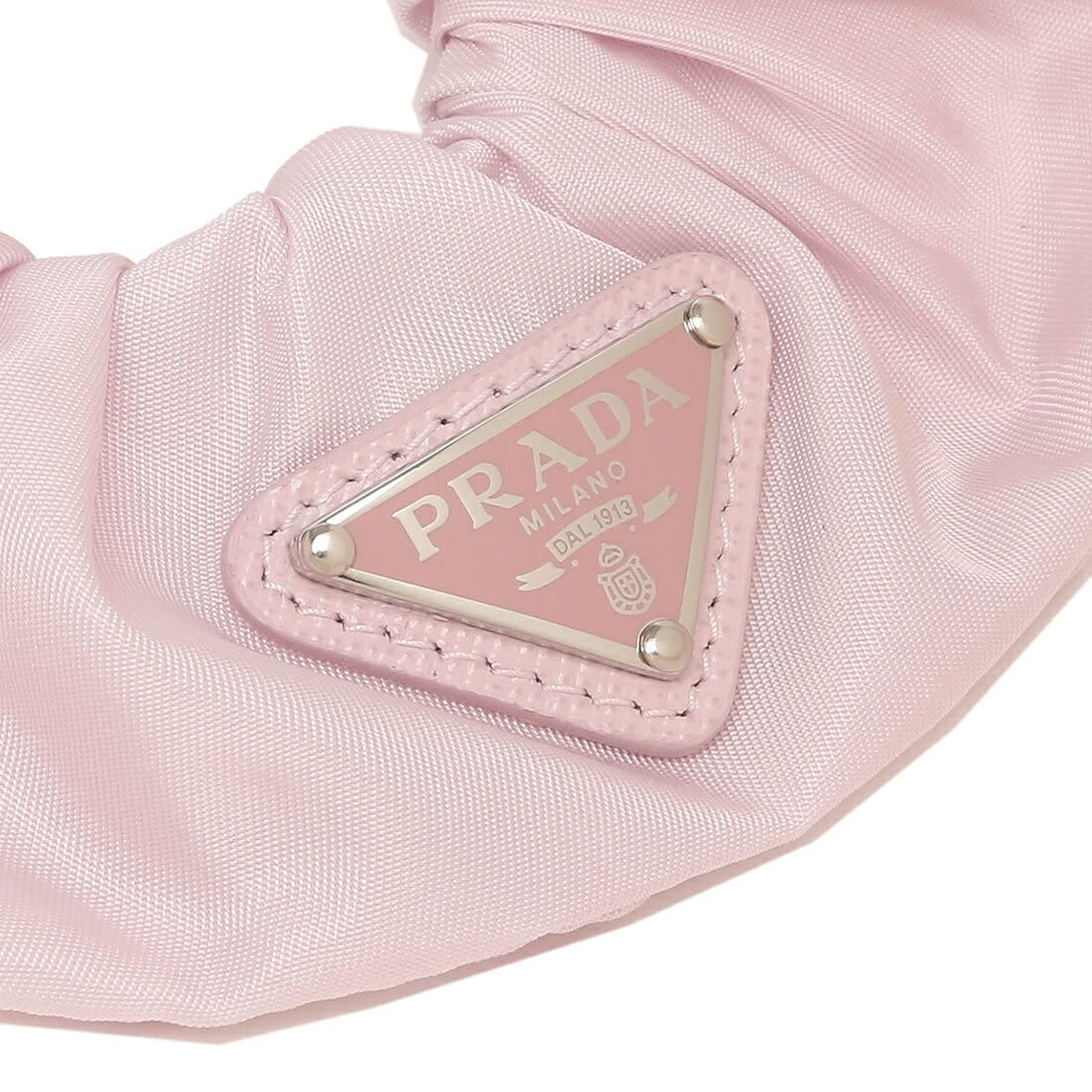 Amazon | [プラダ]ヘア アクセサリー トライアングル シュシュ ピンク