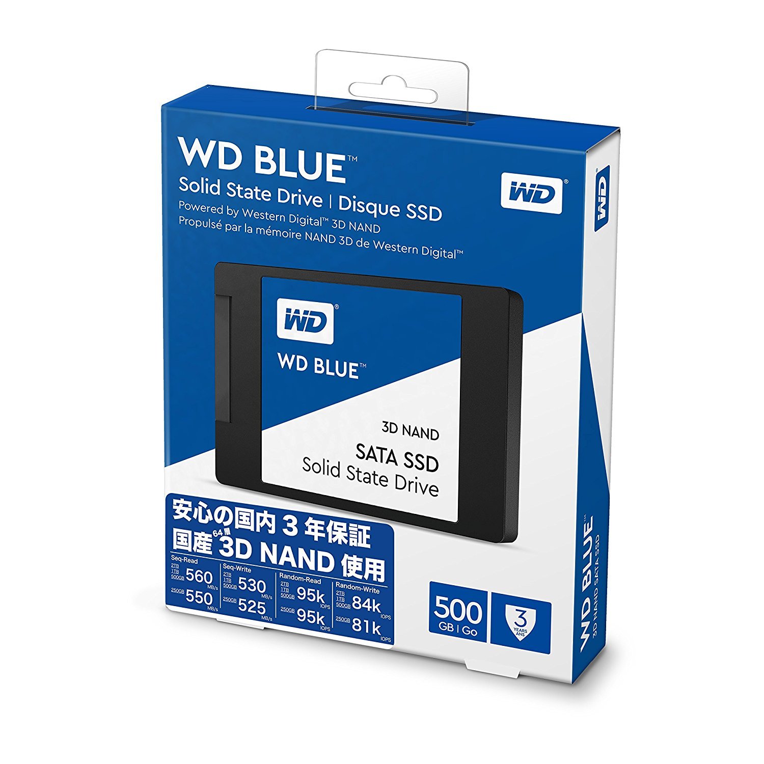 Amazon.com: Western Digital 500GB WD Blue 3D NAND Internal PC SSD