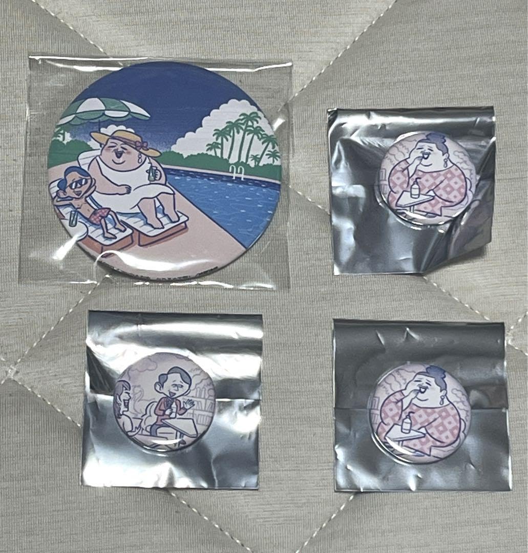 Amazon | かりそめ天国 テレ朝夏祭り 缶バッジ マツコ 有吉 | バッジ