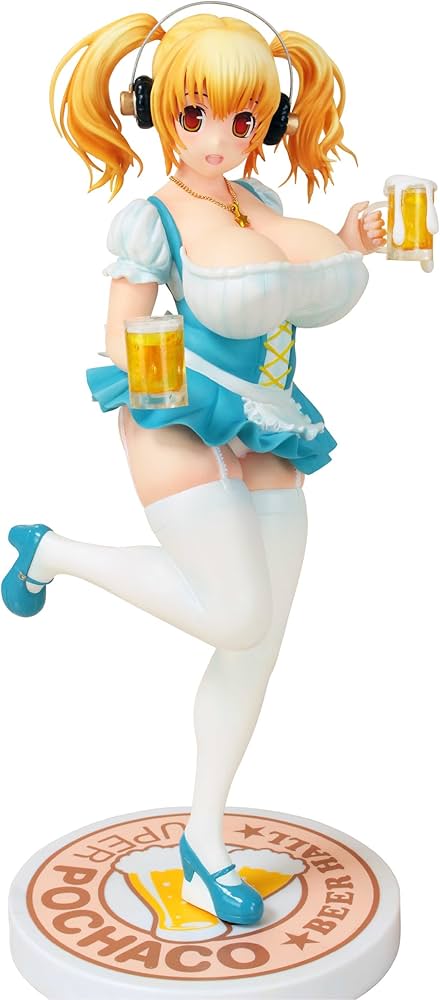 Amazon | すーぱーぽちゃ子 ビアガールVer. 1/6スケール PVC製 塗装