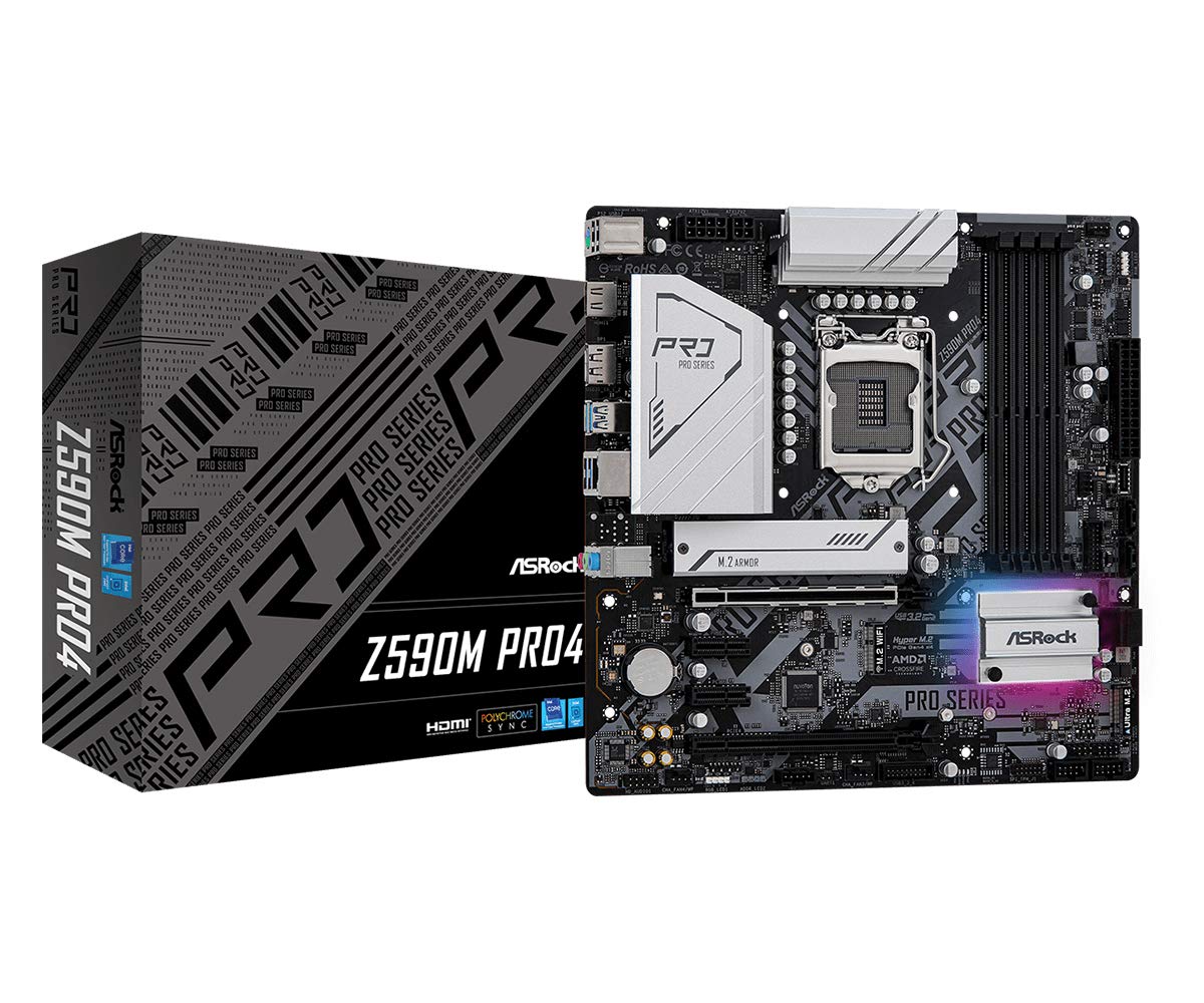 Amazon.com: ASROCK Z590M PRO4 LGA1200/ Intel Z590/ DDR4