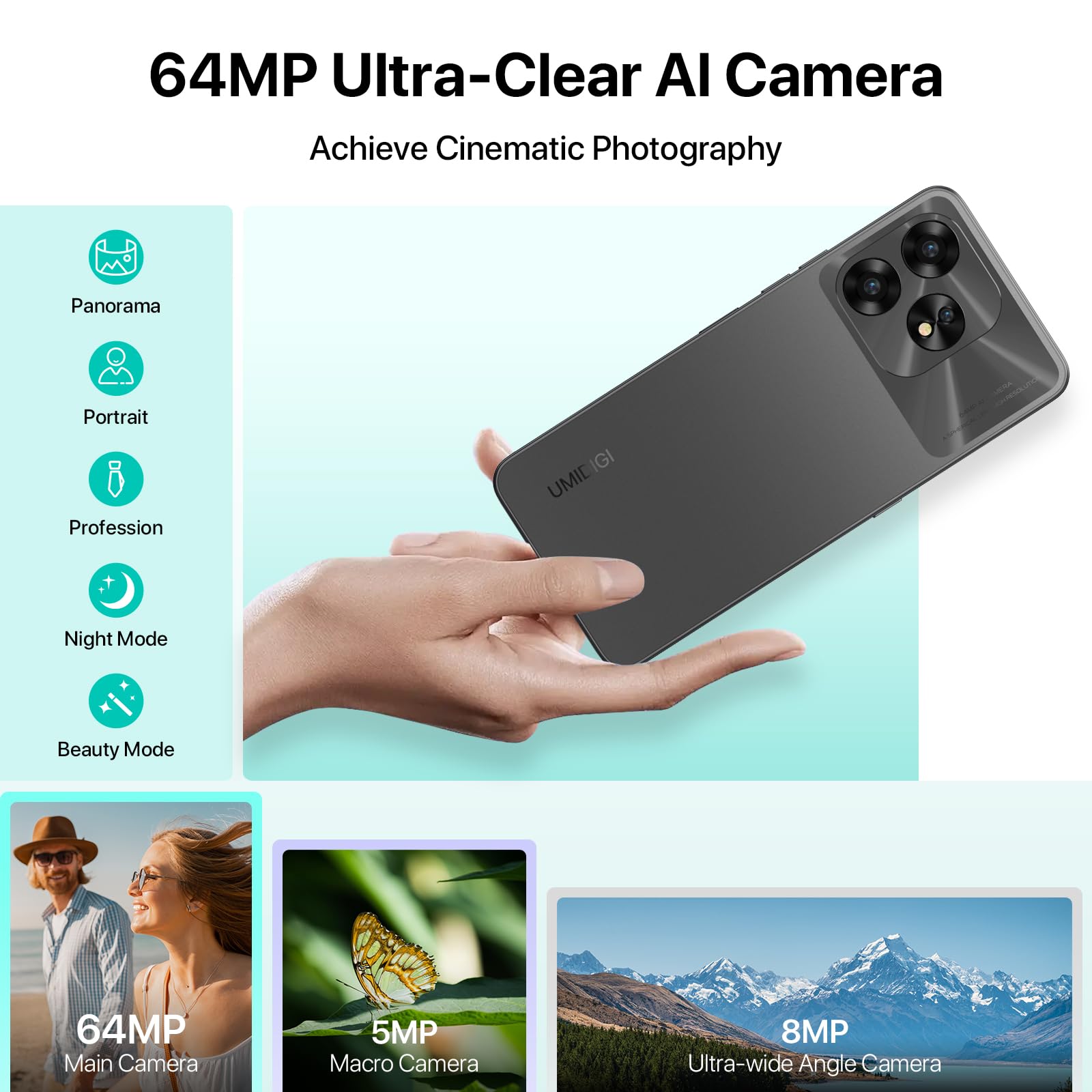 Amazon.com: UMIDIGI A15 Cell Phones 16(8+8)G+256G, Android 13