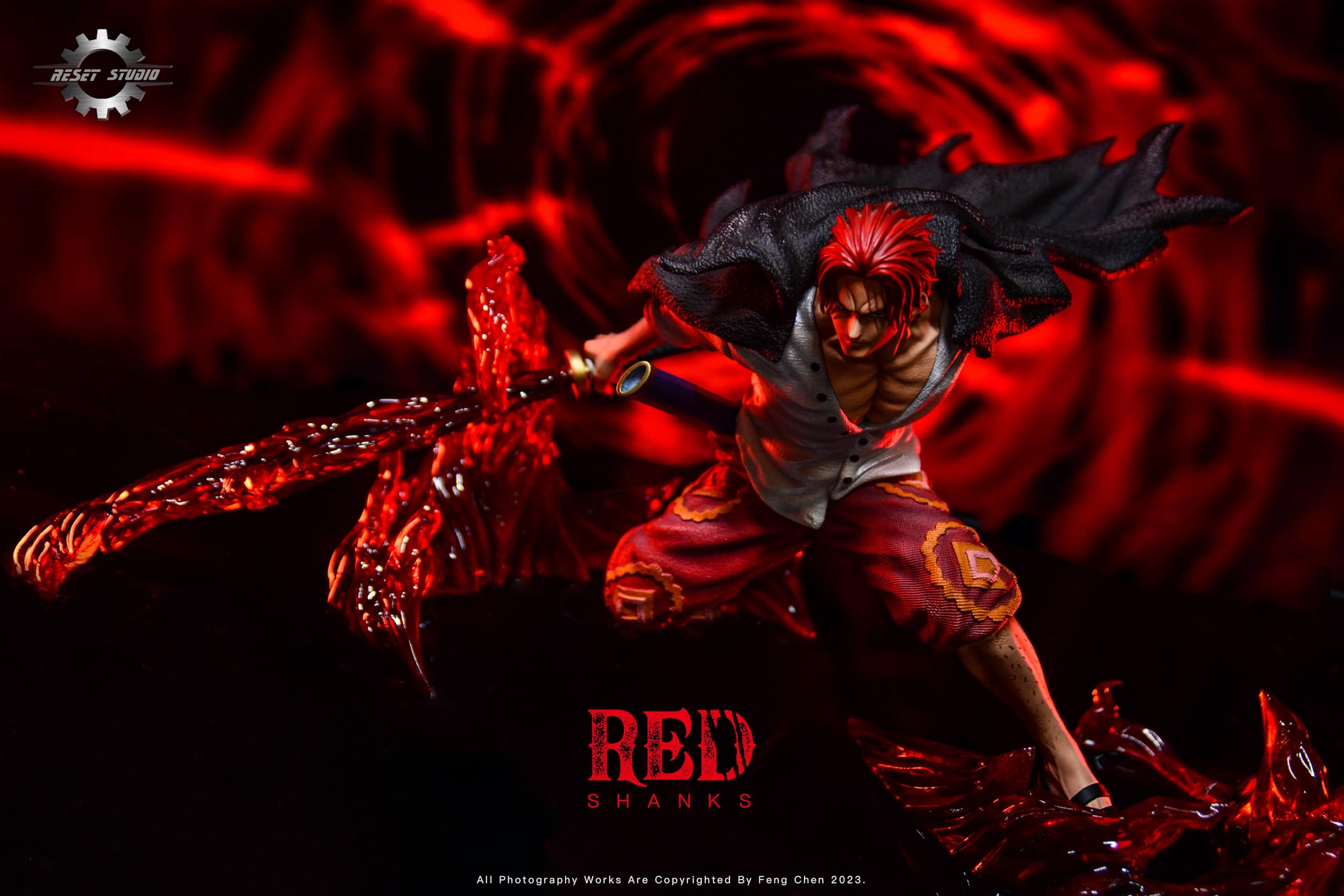 Amazon.co.jp: 赤髪のシャンクス フィギュア 1/6スケール 塗装済み完成