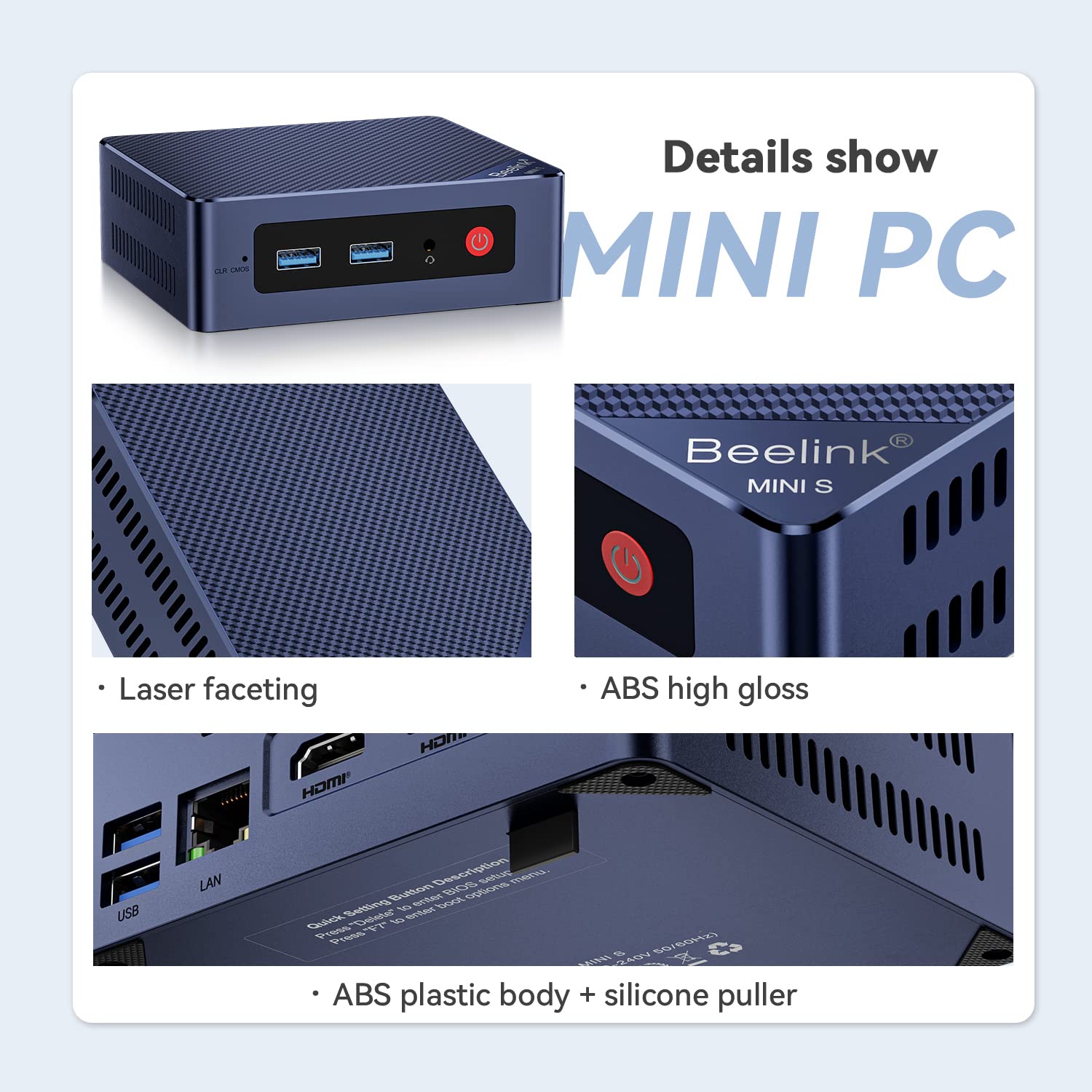 Amazon.co.jp: ミニpc、Beelink MINI S12ミニ PC、Intel Alder Lake