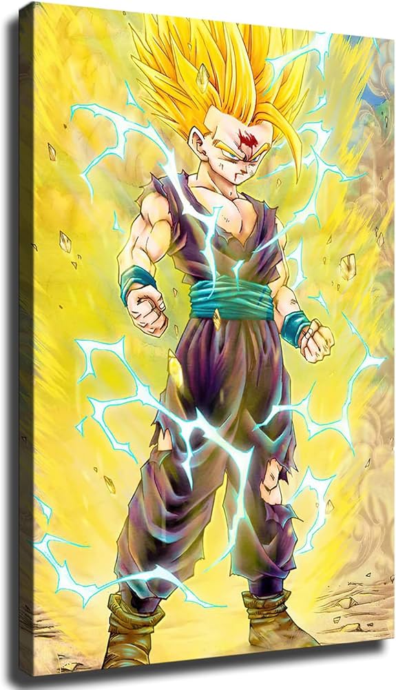 Amazon.co.jp: ドラゴンボール ポスター 超サイヤ人 キャンバス HD