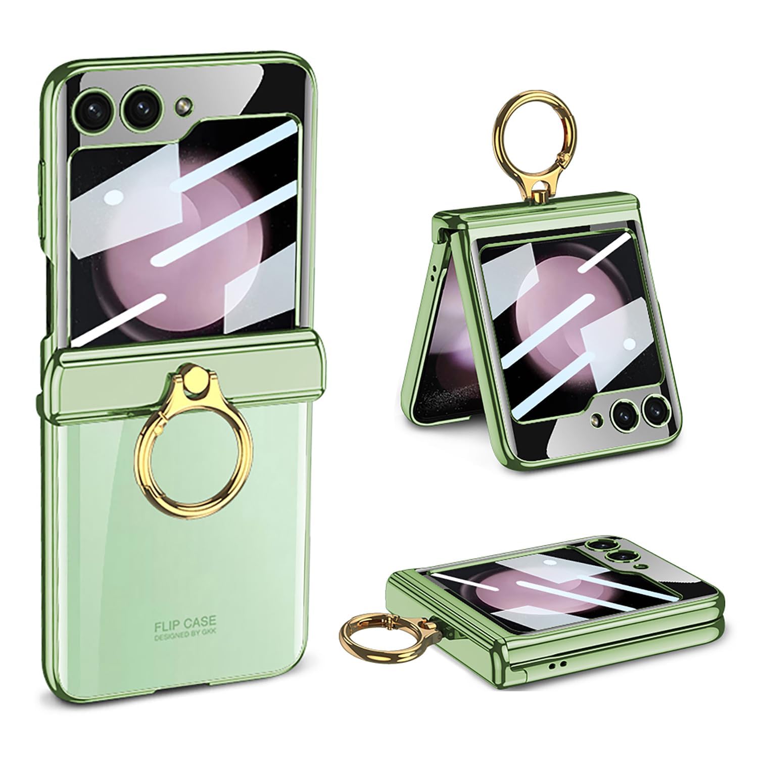 Amazon.co.jp: Galaxy Z Flip5 クリア ケース ヒンジ保護 Samsung