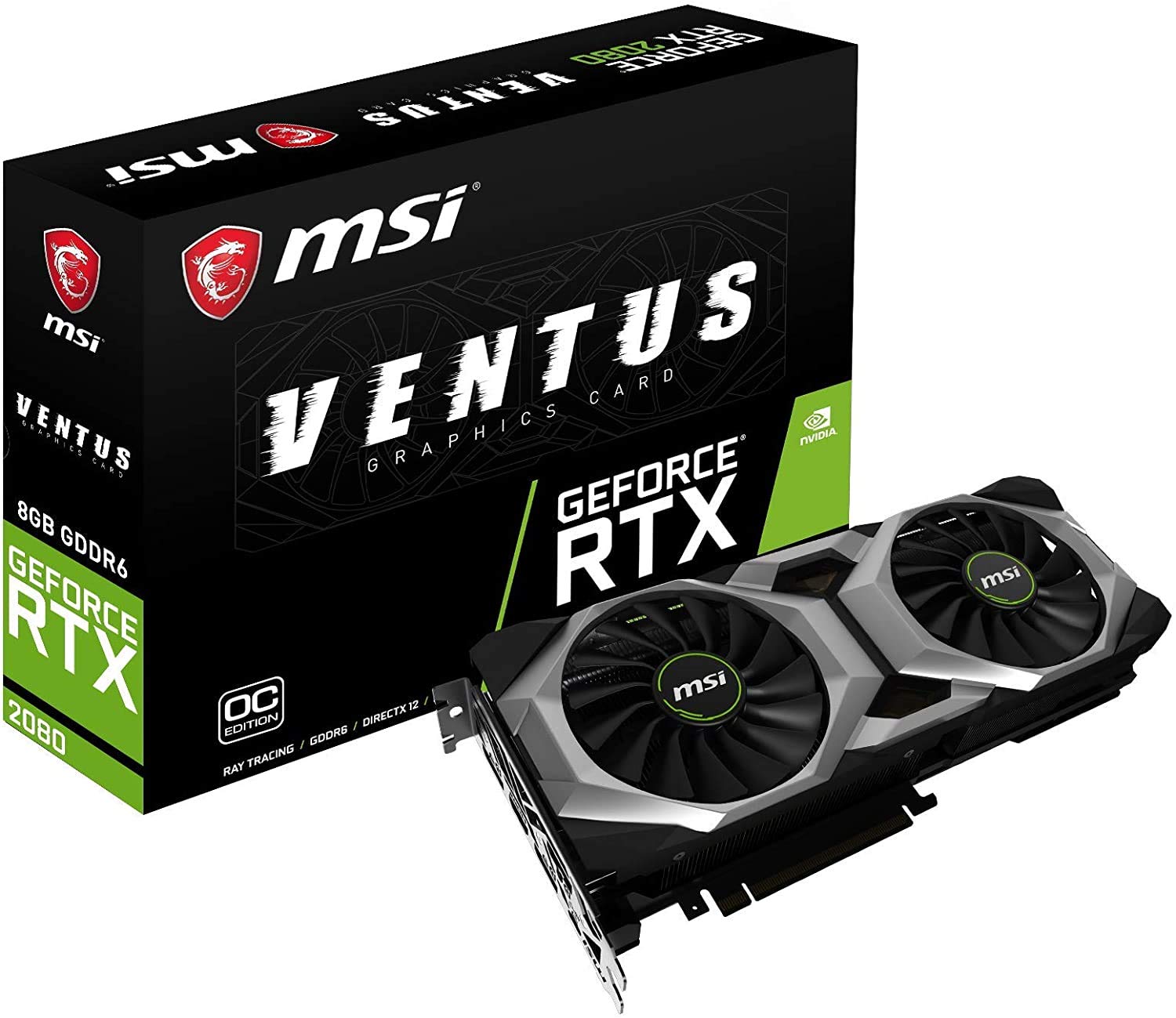 Amazon.co.jp: MSI GeForce RTX 2080 VENTUS 8G OC グラフィックス