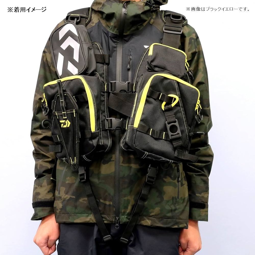 DAIWA フィッシングベスト FREE フリー DF-6206 ブラック DAIWA