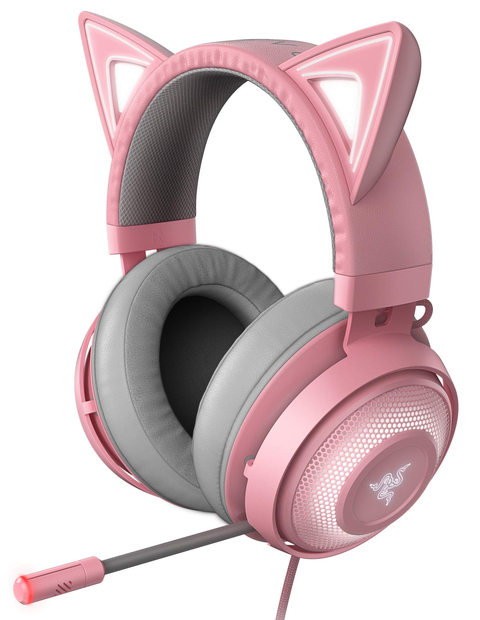 Amazon.co.jp: Razer Kraken Kitty Quartz Pink ゲーミングヘッド