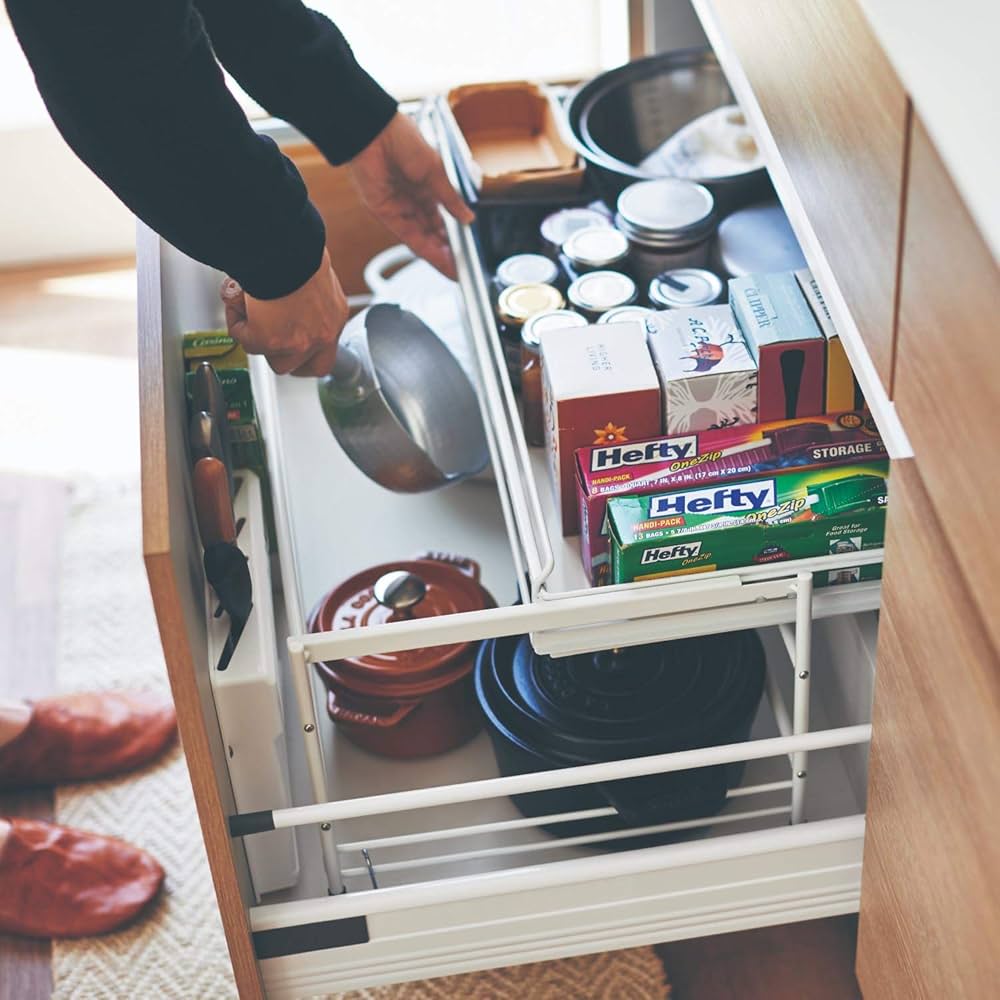 Amazon.co.jp: [ベルメゾン] ラック 引き出し用 スライドラック