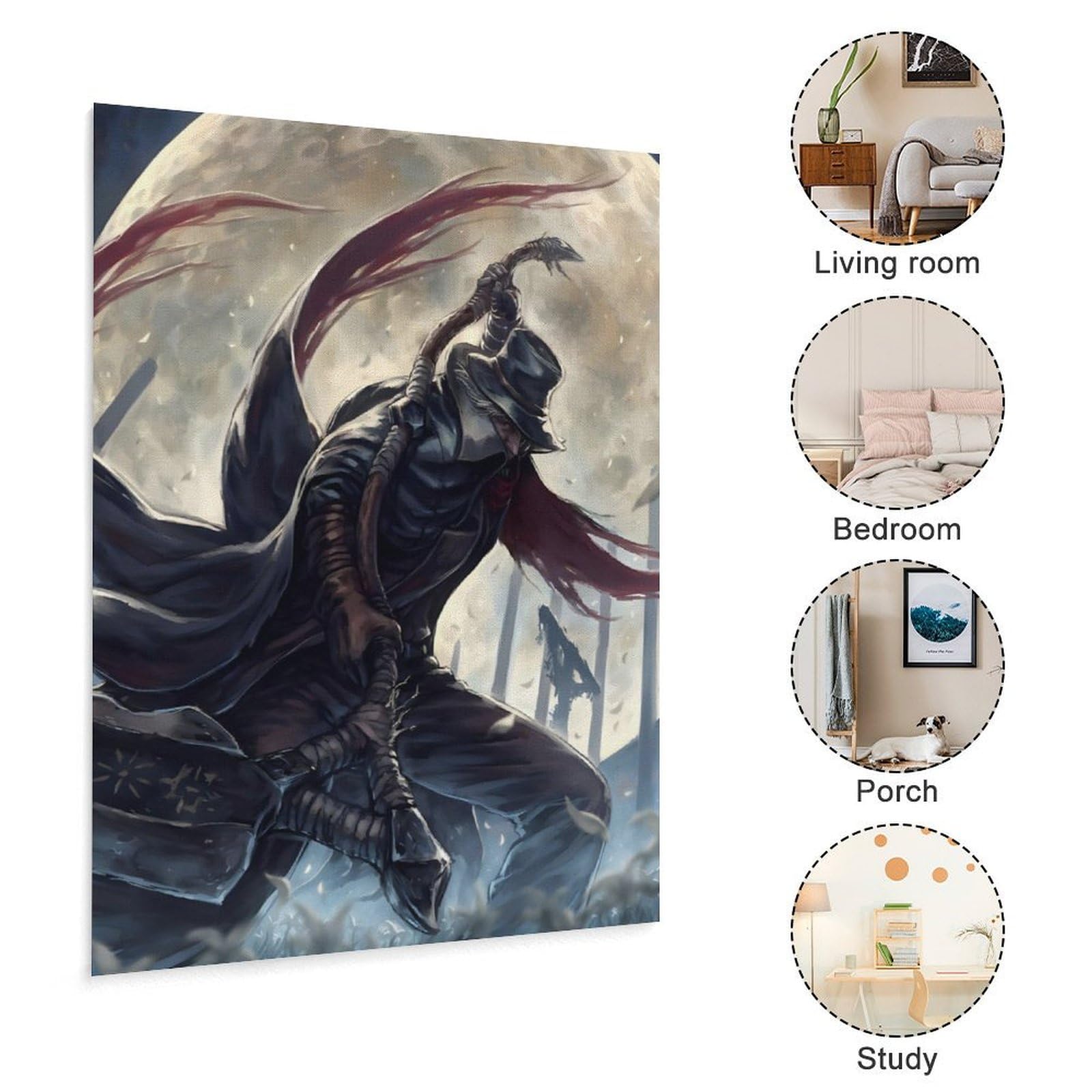 Amazon.co.jp: アートパネル Bloodborne ブラッドボーン 最初の狩人