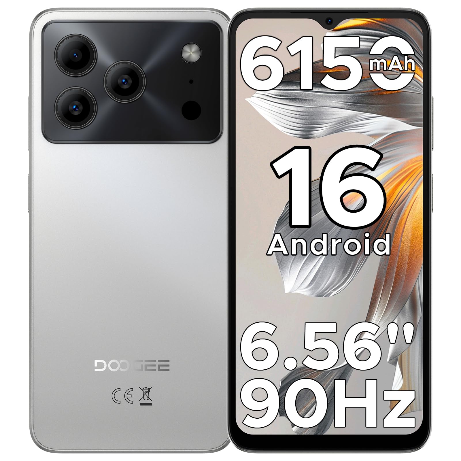 Amazon | 【最新 Android 16 スマホ】 DOOGEE Note56 Android16 SIM
