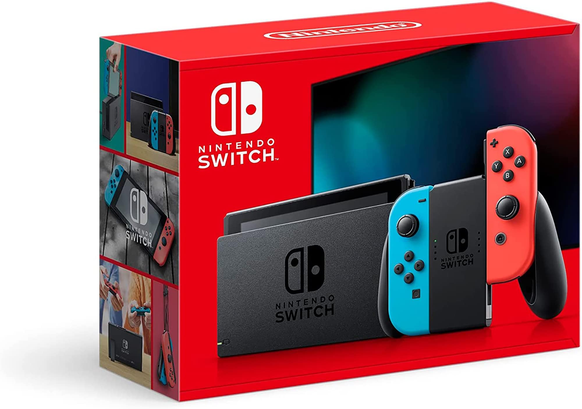 Amazon.com: Nintendo Switch with Neon Blue and Neon Red Joy-Con